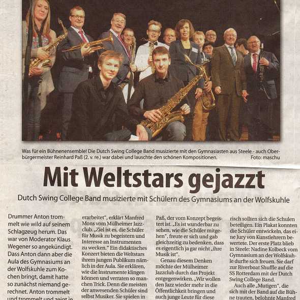 Besuch der Dutch Swing College Band 12/13 (Steeler Kurier)